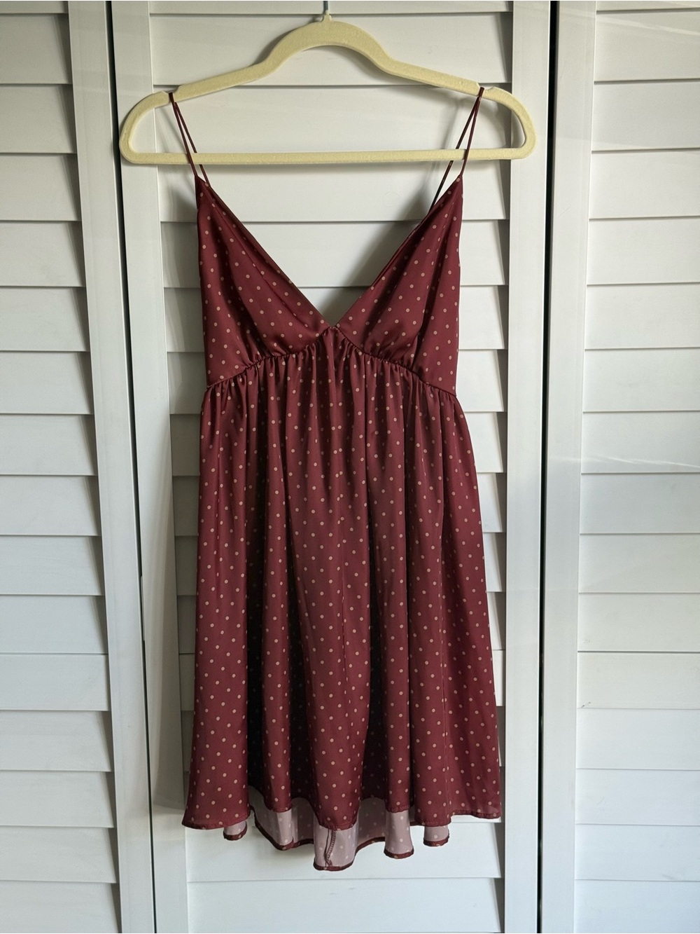 Polka Dot Spaghetti Strap Mini Dress